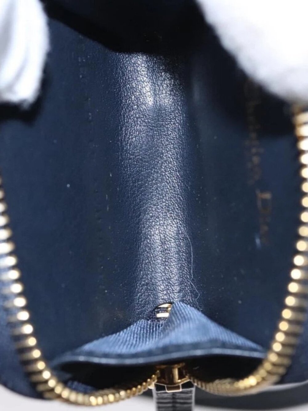 Christian Dior Trotter Canvas Oblique Phone Holder Airpods Case Navy Auth - Picture 13 of 15